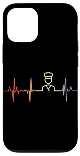 Vintage Bäcker Kardiogramm Bäckereiangestellte Pulsschlag Hülle für iPhone 12/12 Pro von Witzige Bäckereiangestellte Grafik Shirts