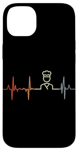 Vintage Bäcker Kardiogramm Bäckereiangestellte Pulsschlag Hülle für iPhone 14 Plus von Witzige Bäckereiangestellte Grafik Shirts
