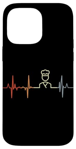 Vintage Bäcker Kardiogramm Bäckereiangestellte Pulsschlag Hülle für iPhone 14 Pro Max von Witzige Bäckereiangestellte Grafik Shirts