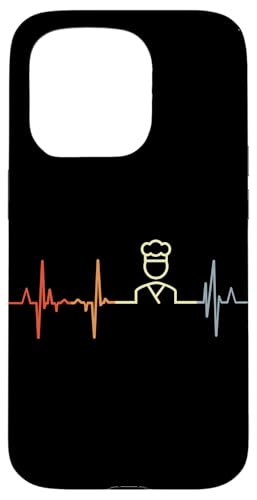 Vintage Bäcker Kardiogramm Bäckereiangestellte Pulsschlag Hülle für iPhone 15 Pro von Witzige Bäckereiangestellte Grafik Shirts