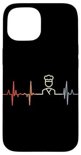 Vintage Bäcker Kardiogramm Bäckereiangestellte Pulsschlag Hülle für iPhone 15 von Witzige Bäckereiangestellte Grafik Shirts