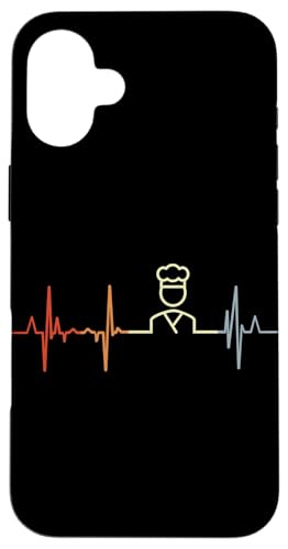 Vintage Bäcker Kardiogramm Bäckereiangestellte Pulsschlag Hülle für iPhone 16 Plus von Witzige Bäckereiangestellte Grafik Shirts