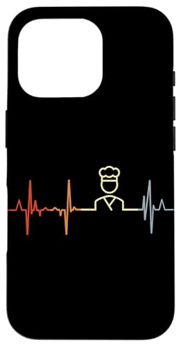 Vintage Bäcker Kardiogramm Bäckereiangestellte Pulsschlag Hülle für iPhone 16 Pro von Witzige Bäckereiangestellte Grafik Shirts