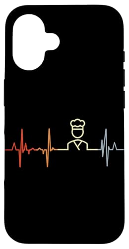 Vintage Bäcker Kardiogramm Bäckereiangestellte Pulsschlag Hülle für iPhone 16 von Witzige Bäckereiangestellte Grafik Shirts