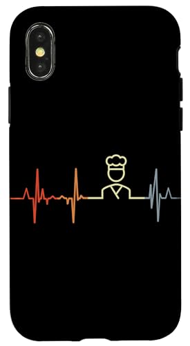 Vintage Bäcker Kardiogramm Bäckereiangestellte Pulsschlag Hülle für iPhone X/XS von Witzige Bäckereiangestellte Grafik Shirts
