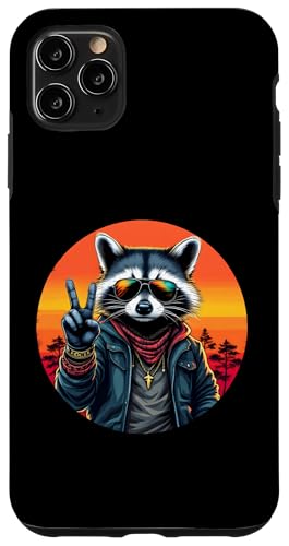 Rock Musik Outfit Retro Vintage Design Lustiges Waschbär Hülle für iPhone 11 Pro Max Rock Musik Outfit Retro Vintage Design Lustiges Waschbär Hülle für iPhone 11 Pro Max von Witzige Waschbär Rock Grafik Herren Damen Kinder