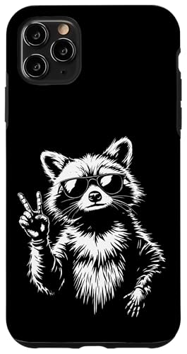 Rock Musik Outfit Retro Vintage Design Lustiges Waschbär Hülle für iPhone 11 Pro Max von Witzige Waschbär Rock Grafik Herren Damen Kinder