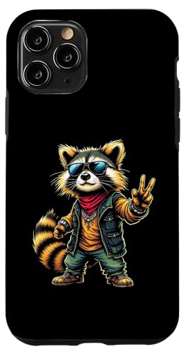 Rock Musik Outfit Retro Vintage Design Lustiges Waschbär Hülle für iPhone 11 Pro Rock Musik Outfit Retro Vintage Design Lustiges Waschbär Hülle für iPhone 11 Pro von Witzige Waschbär Rock Grafik Herren Damen Kinder