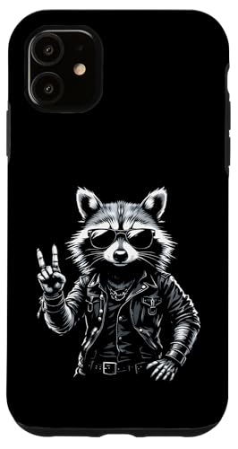 Rock Musik Outfit Retro Vintage Design Lustiges Waschbär Hülle für iPhone 11 Rock Musik Outfit Retro Vintage Design Lustiges Waschbär Hülle für iPhone 11 von Witzige Waschbär Rock Grafik Herren Damen Kinder