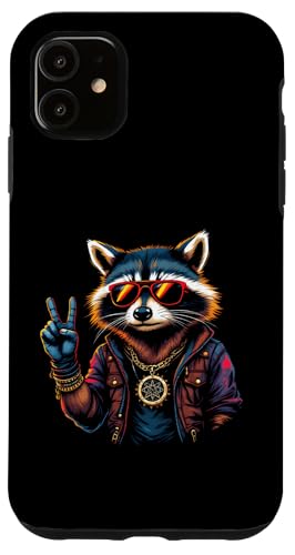 Rock Musik Outfit Retro Vintage Design Lustiges Waschbär Hülle für iPhone 11 Rock Musik Outfit Retro Vintage Design Lustiges Waschbär Hülle für iPhone 11 von Witzige Waschbär Rock Grafik Herren Damen Kinder