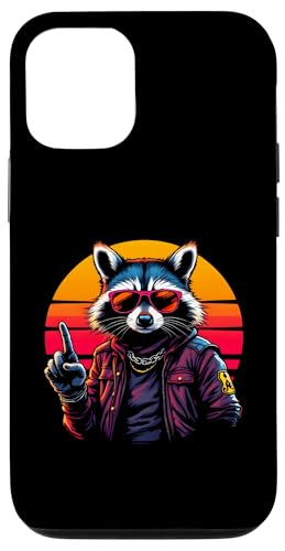 Rock Musik Outfit Retro Vintage Design Lustiges Waschbär Hülle für iPhone 12/12 Pro Rock Musik Outfit Retro Vintage Design Lustiges Waschbär Hülle für iPhone 12/12 Pro von Witzige Waschbär Rock Grafik Herren Damen Kinder