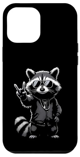 Rock Musik Outfit Retro Vintage Design Lustiges Waschbär Hülle für iPhone 12 Pro Max von Witzige Waschbär Rock Grafik Herren Damen Kinder