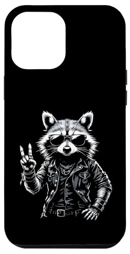 Rock Musik Outfit Retro Vintage Design Lustiges Waschbär Hülle für iPhone 12 Pro Max von Witzige Waschbär Rock Grafik Herren Damen Kinder