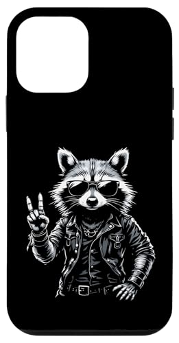 Rock Musik Outfit Retro Vintage Design Lustiges Waschbär Hülle für iPhone 12 mini von Witzige Waschbär Rock Grafik Herren Damen Kinder
