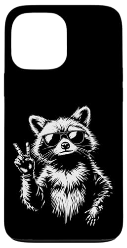 Rock Musik Outfit Retro Vintage Design Lustiges Waschbär Hülle für iPhone 13 Pro Max von Witzige Waschbär Rock Grafik Herren Damen Kinder