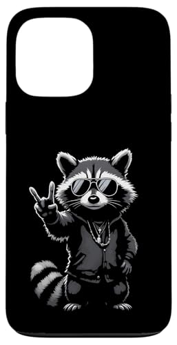 Rock Musik Outfit Retro Vintage Design Lustiges Waschbär Hülle für iPhone 13 Pro Max von Witzige Waschbär Rock Grafik Herren Damen Kinder