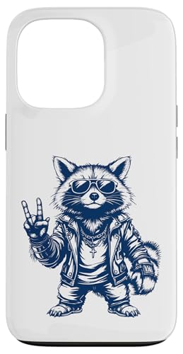 Rock Musik Outfit Retro Vintage Design Lustiges Waschbär Hülle für iPhone 13 Pro Rock Musik Outfit Retro Vintage Design Lustiges Waschbär Hülle für iPhone 13 Pro von Witzige Waschbär Rock Grafik Herren Damen Kinder