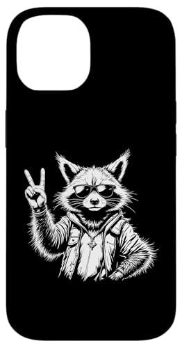 Rock Musik Outfit Retro Vintage Design Lustiges Waschbär Hülle für iPhone 14 Rock Musik Outfit Retro Vintage Design Lustiges Waschbär Hülle für iPhone 14 von Witzige Waschbär Rock Grafik Herren Damen Kinder