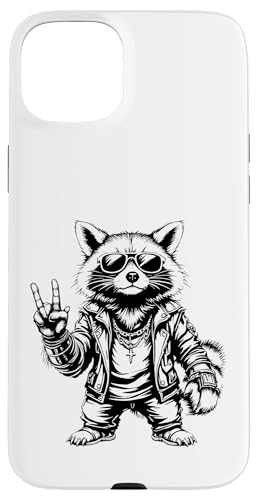 Rock Musik Outfit Retro Vintage Design Lustiges Waschbär Hülle für iPhone 15 Plus Rock Musik Outfit Retro Vintage Design Lustiges Waschbär Hülle für iPhone 15 Plus von Witzige Waschbär Rock Grafik Herren Damen Kinder