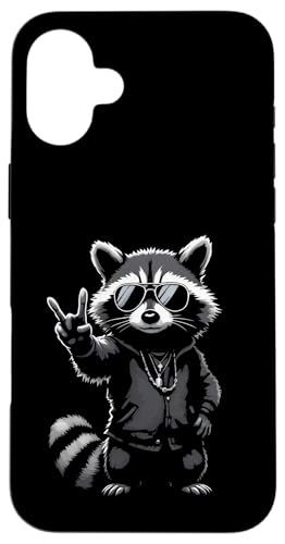 Rock Musik Outfit Retro Vintage Design Lustiges Waschbär Hülle für iPhone 16 Plus Rock Musik Outfit Retro Vintage Design Lustiges Waschbär Hülle für iPhone 16 Plus von Witzige Waschbär Rock Grafik Herren Damen Kinder