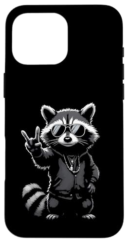 Rock Musik Outfit Retro Vintage Design Lustiges Waschbär Hülle für iPhone 16 Pro Max Rock Musik Outfit Retro Vintage Design Lustiges Waschbär Hülle für iPhone 16 Pro Max von Witzige Waschbär Rock Grafik Herren Damen Kinder