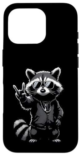 Rock Musik Outfit Retro Vintage Design Lustiges Waschbär Hülle für iPhone 16 Pro Rock Musik Outfit Retro Vintage Design Lustiges Waschbär Hülle für iPhone 16 Pro von Witzige Waschbär Rock Grafik Herren Damen Kinder