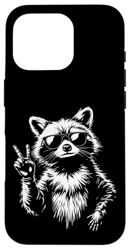 Rock Musik Outfit Retro Vintage Design Lustiges Waschbär Hülle für iPhone 16 Pro Rock Musik Outfit Retro Vintage Design Lustiges Waschbär Hülle für iPhone 16 Pro von Witzige Waschbär Rock Grafik Herren Damen Kinder
