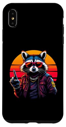Rock Musik Outfit Retro Vintage Design Lustiges Waschbär Hülle für iPhone XS Max Rock Musik Outfit Retro Vintage Design Lustiges Waschbär Hülle für iPhone XS Max von Witzige Waschbär Rock Grafik Herren Damen Kinder