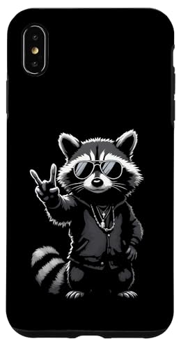 Rock Musik Outfit Retro Vintage Design Lustiges Waschbär Hülle für iPhone XS Max Rock Musik Outfit Retro Vintage Design Lustiges Waschbär Hülle für iPhone XS Max von Witzige Waschbär Rock Grafik Herren Damen Kinder