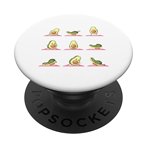 Avocado Yoga Pose Spruch Geschenk Gym Workout Niedlich Gym E PopSockets mit austauschbarem PopGrip von Witzige und Lustige Sprüche