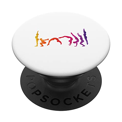Turnen Spruch Geschenk Akrobatik Evolution Kunst Leistungssp PopSockets mit austauschbarem PopGrip von Witzige und Lustige Sprüche