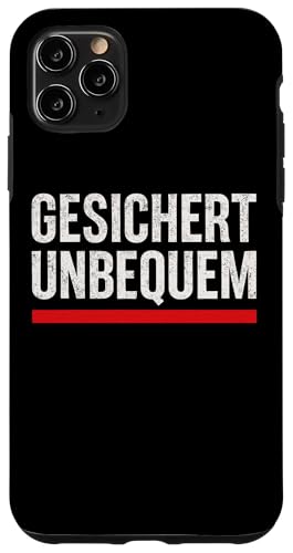 GESICHERT UNBEQUEM – Mutig und Selbstbewusst Hülle für iPhone 11 Pro Max GESICHERT UNBEQUEM – Mutig und Selbstbewusst Hülle für iPhone 11 Pro Max von Witziges Geschenk für starke Persönlichkeiten