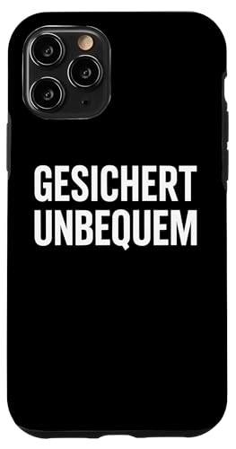 GESICHERT UNBEQUEM – Mutig und Selbstbewusst Hülle für iPhone 11 Pro von Witziges Geschenk für starke Persönlichkeiten