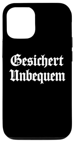 GESICHERT UNBEQUEM – Mutig und Selbstbewusst Hülle für iPhone 12/12 Pro GESICHERT UNBEQUEM – Mutig und Selbstbewusst Hülle für iPhone 12/12 Pro von Witziges Geschenk für starke Persönlichkeiten