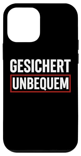 GESICHERT UNBEQUEM – Mutig und Selbstbewusst Hülle für iPhone 12 mini von Witziges Geschenk für starke Persönlichkeiten