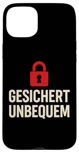 GESICHERT UNBEQUEM – Mutig und Selbstbewusst Hülle für iPhone 15 Plus GESICHERT UNBEQUEM – Mutig und Selbstbewusst Hülle für iPhone 15 Plus von Witziges Geschenk für starke Persönlichkeiten