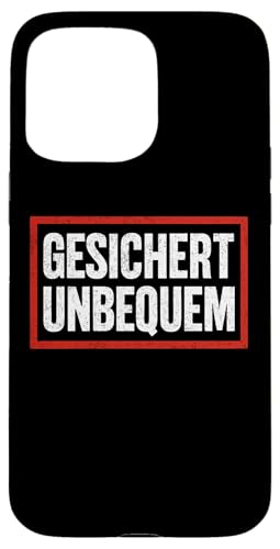 GESICHERT UNBEQUEM – Mutig und Selbstbewusst Hülle für iPhone 15 Pro Max GESICHERT UNBEQUEM – Mutig und Selbstbewusst Hülle für iPhone 15 Pro Max von Witziges Geschenk für starke Persönlichkeiten