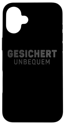 GESICHERT UNBEQUEM – Mutig und Selbstbewusst Hülle für iPhone 16 Plus GESICHERT UNBEQUEM – Mutig und Selbstbewusst Hülle für iPhone 16 Plus von Witziges Geschenk für starke Persönlichkeiten