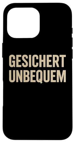GESICHERT UNBEQUEM – Mutig und Selbstbewusst Hülle für iPhone 16 Pro Max GESICHERT UNBEQUEM – Mutig und Selbstbewusst Hülle für iPhone 16 Pro Max von Witziges Geschenk für starke Persönlichkeiten