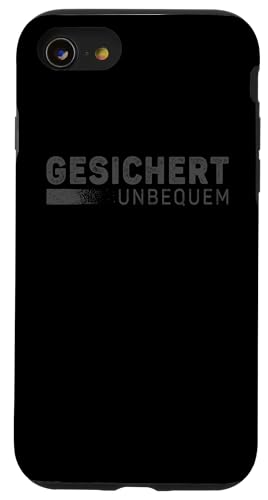 GESICHERT UNBEQUEM – Mutig und Selbstbewusst Hülle für iPhone SE (2020) / 7 / 8 von Witziges Geschenk für starke Persönlichkeiten