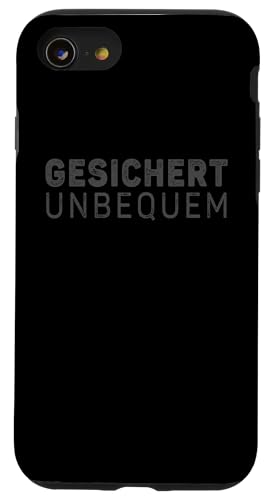 GESICHERT UNBEQUEM – Mutig und Selbstbewusst Hülle für iPhone SE (2020) / 7 / 8 von Witziges Geschenk für starke Persönlichkeiten