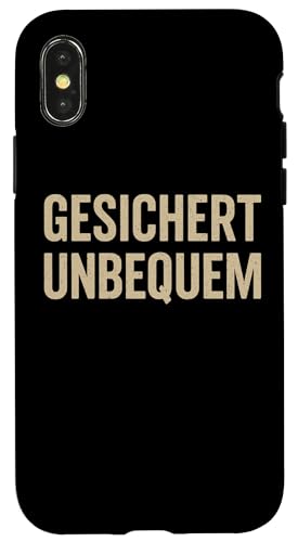 GESICHERT UNBEQUEM – Mutig und Selbstbewusst Hülle für iPhone X/XS GESICHERT UNBEQUEM – Mutig und Selbstbewusst Hülle für iPhone X/XS von Witziges Geschenk für starke Persönlichkeiten