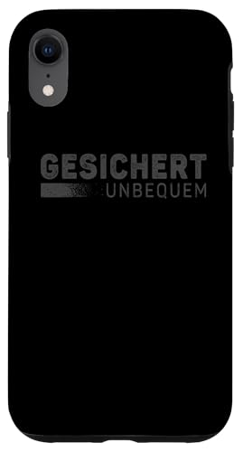 GESICHERT UNBEQUEM – Mutig und Selbstbewusst Hülle für iPhone XR von Witziges Geschenk für starke Persönlichkeiten