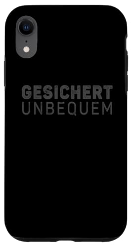 GESICHERT UNBEQUEM – Mutig und Selbstbewusst Hülle für iPhone XR von Witziges Geschenk für starke Persönlichkeiten
