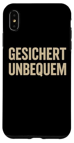 GESICHERT UNBEQUEM – Mutig und Selbstbewusst Hülle für iPhone XS Max von Witziges Geschenk für starke Persönlichkeiten