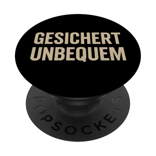 GESICHERT UNBEQUEM – Mutig und Selbstbewusst PopSockets Klebender PopGrip GESICHERT UNBEQUEM – Mutig und Selbstbewusst PopSockets Klebender PopGrip von Witziges Geschenk für starke Persönlichkeiten