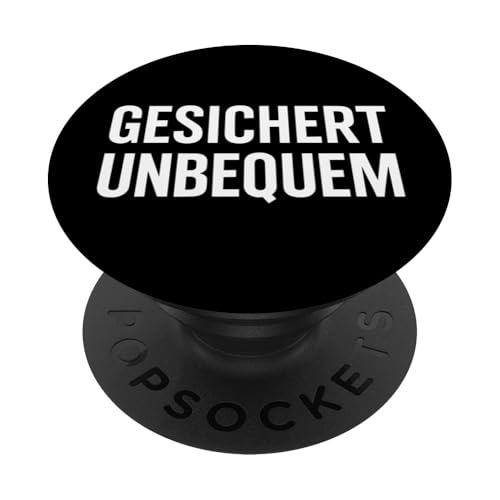 GESICHERT UNBEQUEM – Mutig und Selbstbewusst PopSockets Klebender PopGrip GESICHERT UNBEQUEM – Mutig und Selbstbewusst PopSockets Klebender PopGrip von Witziges Geschenk für starke Persönlichkeiten