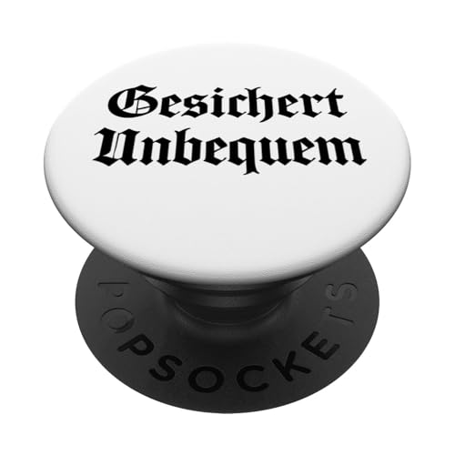 GESICHERT UNBEQUEM – Mutig und Selbstbewusst PopSockets Klebender PopGrip GESICHERT UNBEQUEM – Mutig und Selbstbewusst PopSockets Klebender PopGrip von Witziges Geschenk für starke Persönlichkeiten