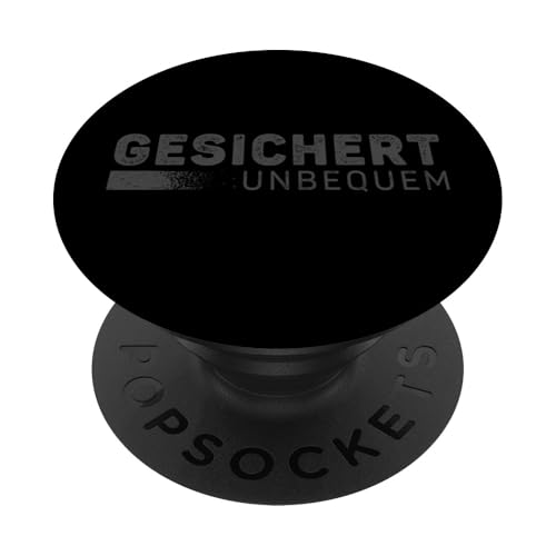 GESICHERT UNBEQUEM – Mutig und Selbstbewusst PopSockets Klebender PopGrip GESICHERT UNBEQUEM – Mutig und Selbstbewusst PopSockets Klebender PopGrip von Witziges Geschenk für starke Persönlichkeiten