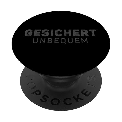 GESICHERT UNBEQUEM – Mutig und Selbstbewusst PopSockets Klebender PopGrip GESICHERT UNBEQUEM – Mutig und Selbstbewusst PopSockets Klebender PopGrip von Witziges Geschenk für starke Persönlichkeiten